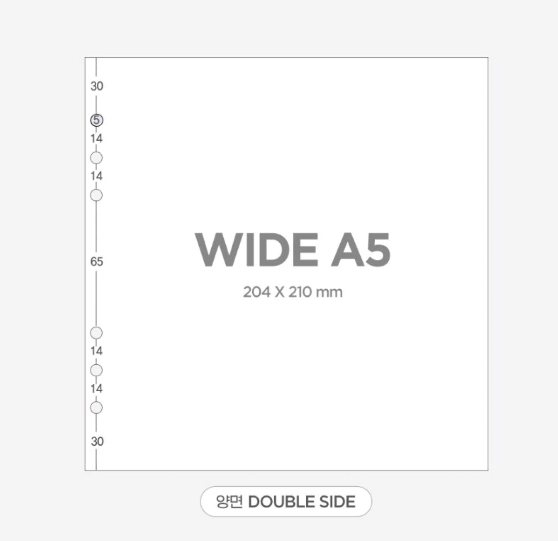 A5 Wide Sticker Refill Inserts - ZoocomingTree