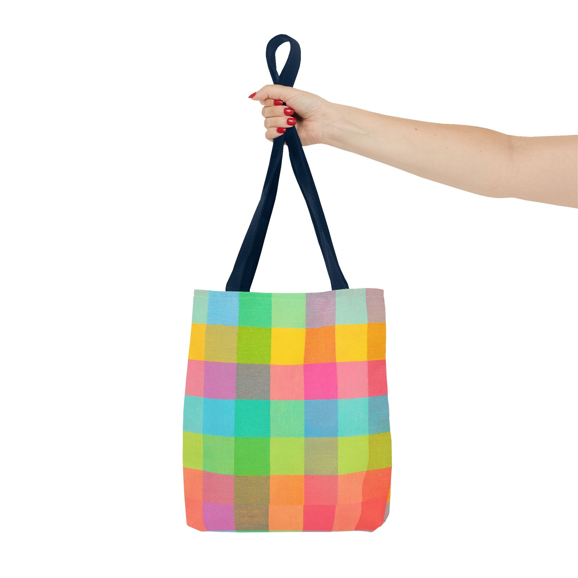 Tutti Frutti Plaid Pattern Tote Bag – AOP - ZoocomingTree