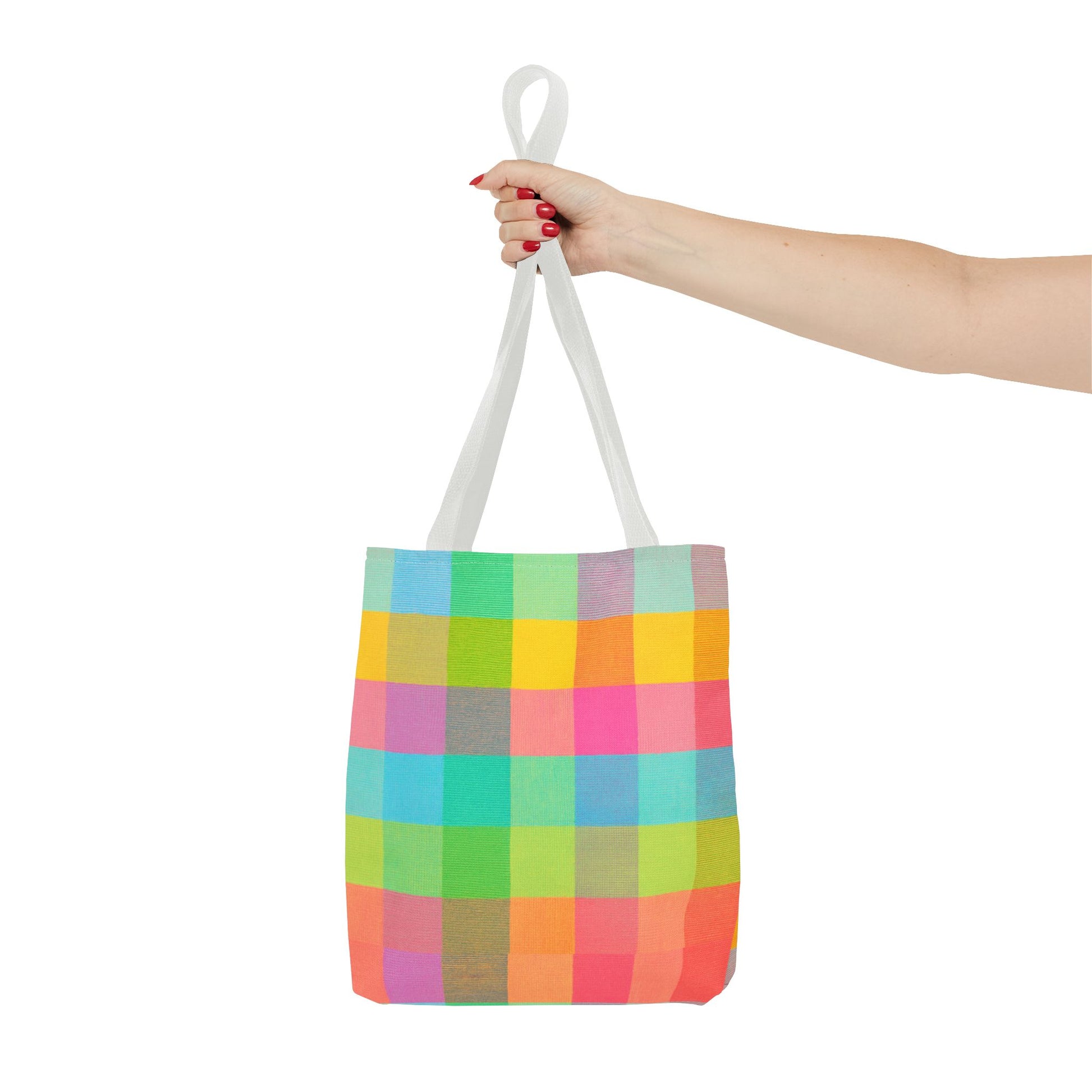 Tutti Frutti Plaid Pattern Tote Bag – AOP - ZoocomingTree