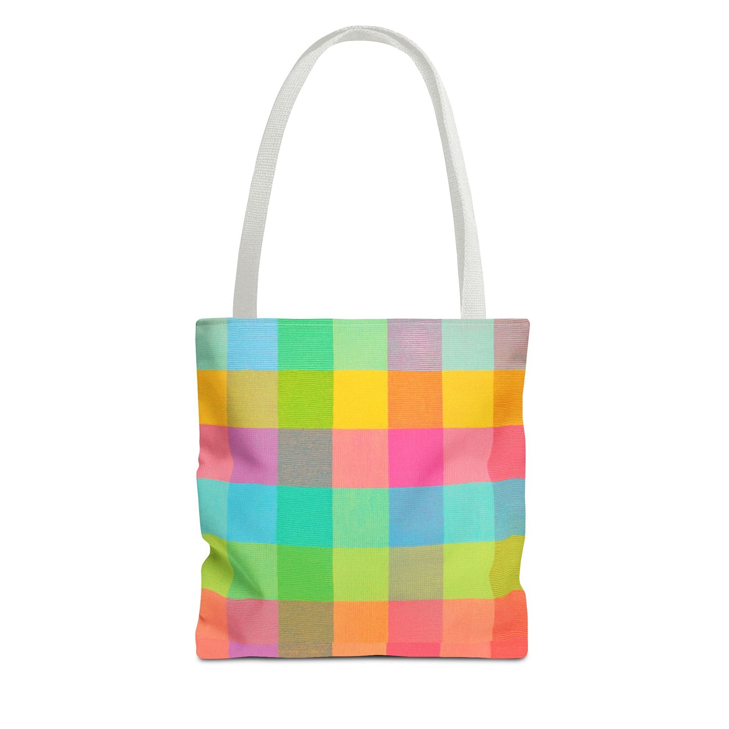 Tutti Frutti Plaid Pattern Tote Bag – AOP - ZoocomingTree