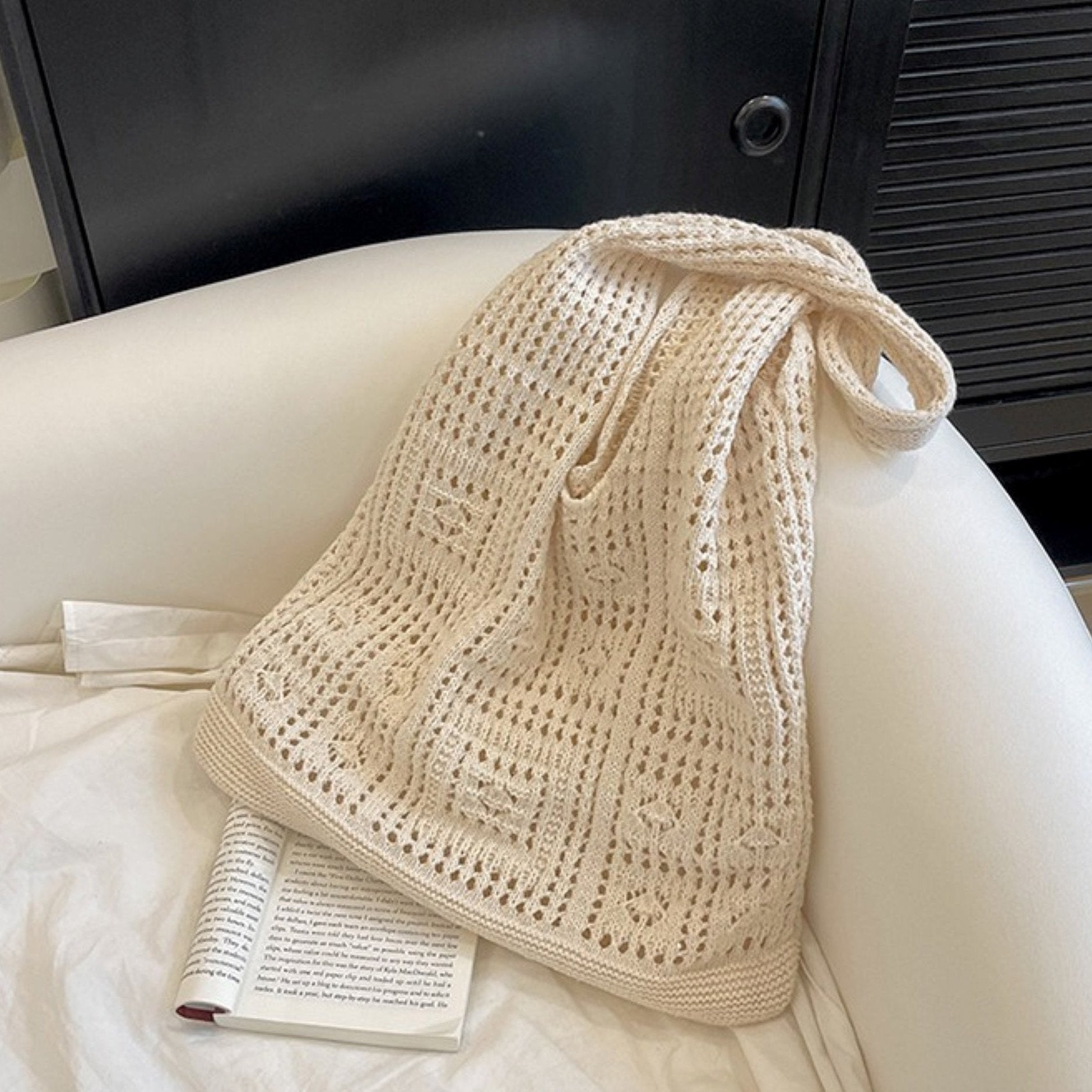 Comfy Woven Crochet Shoulder Bag - ZoocomingTree