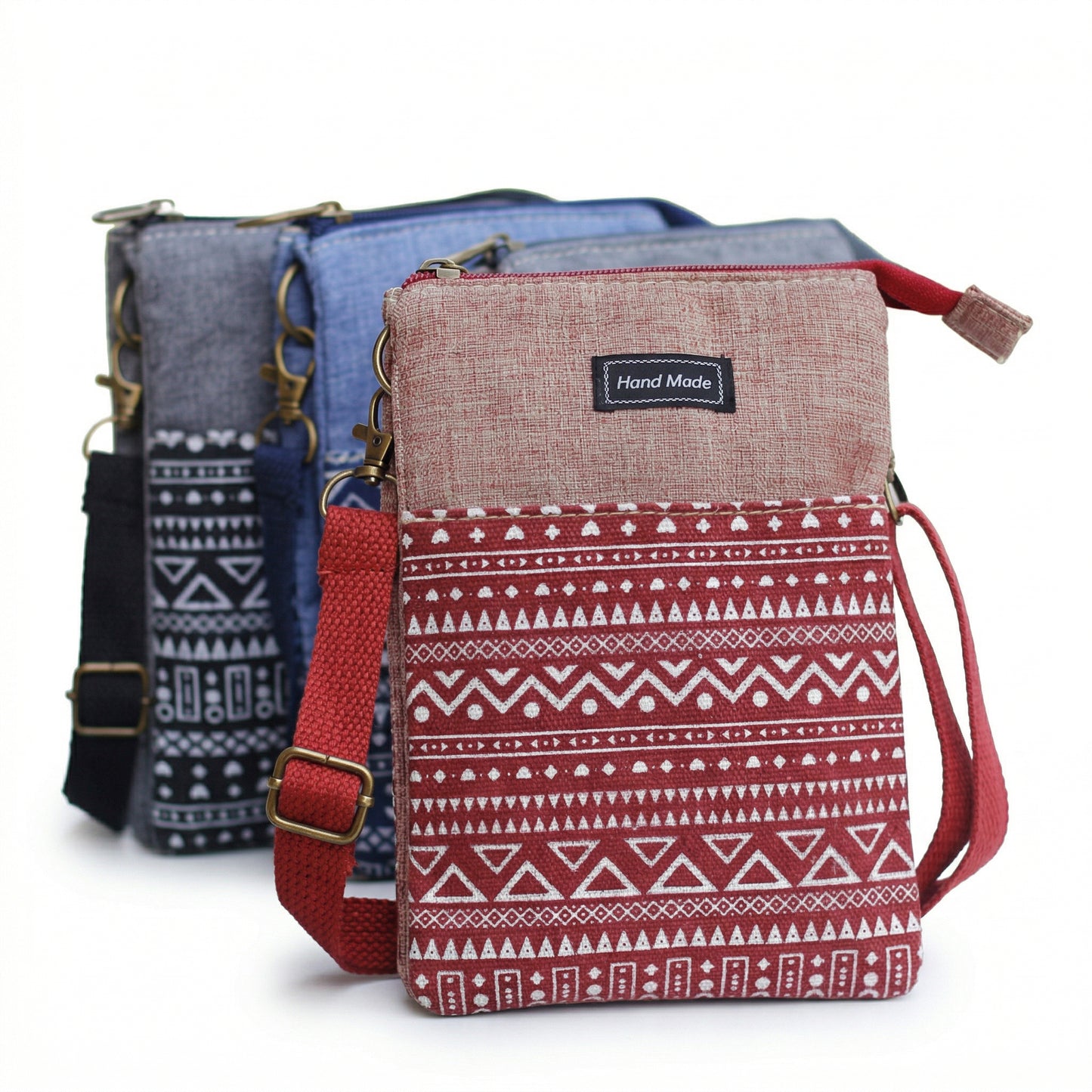 Cotton Crossbody Phone Purse