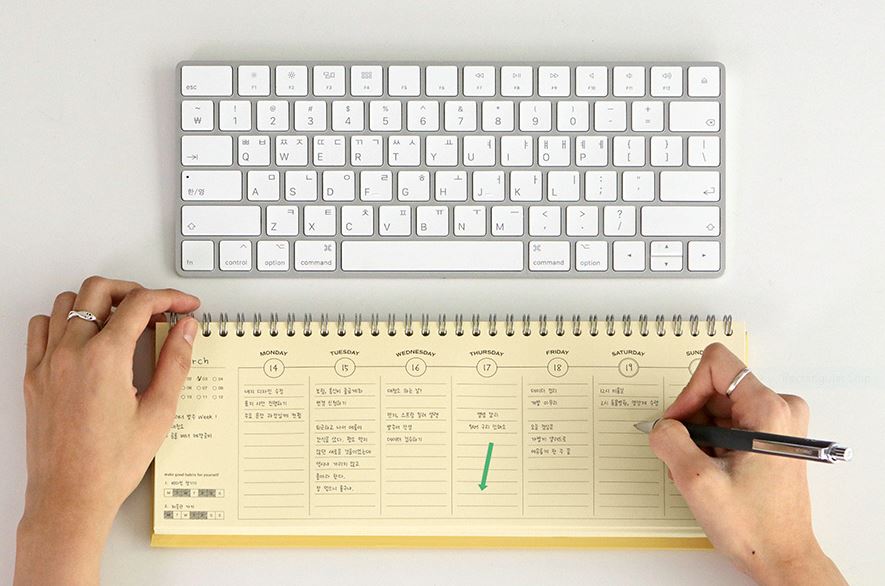 Flow Desk Weekly Standing Planner Scheduler