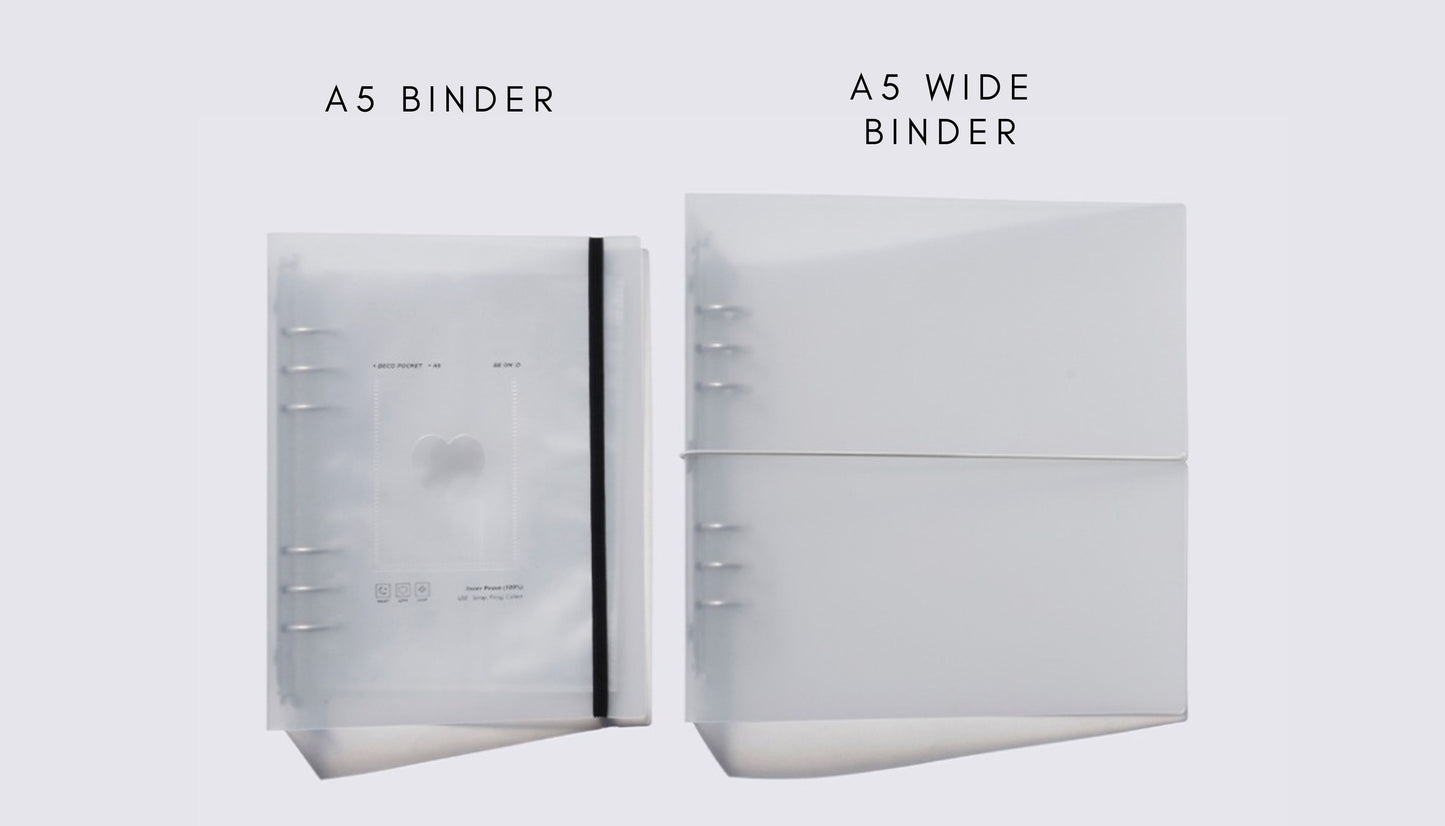 A5 Wide Sticker Organizer Transparent Binder - ZoocomingTree