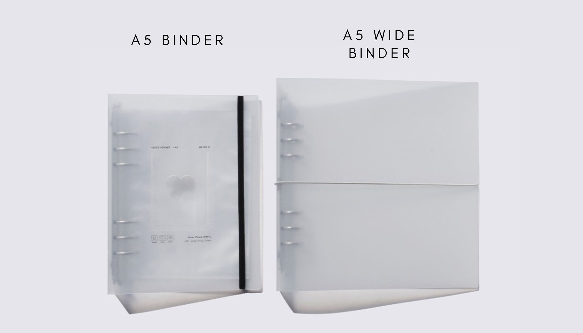 A5 Wide Sticker Organizer Transparent Binder - ZoocomingTree