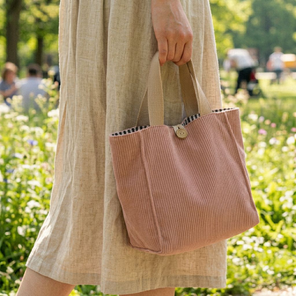 Corduroy Lunch Tote bag