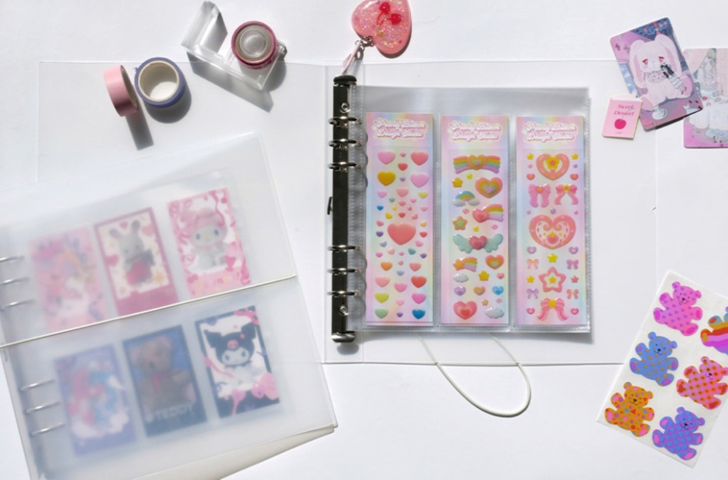 A5 Wide Sticker Organizer Transparent Binder - ZoocomingTree