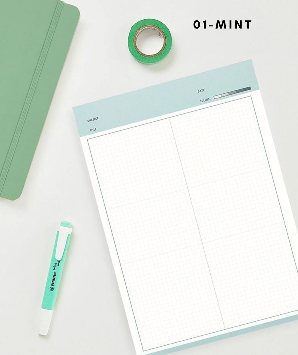 B5 Pastel Color Note Pad | Minimalist Desk Stationery Essentials ...