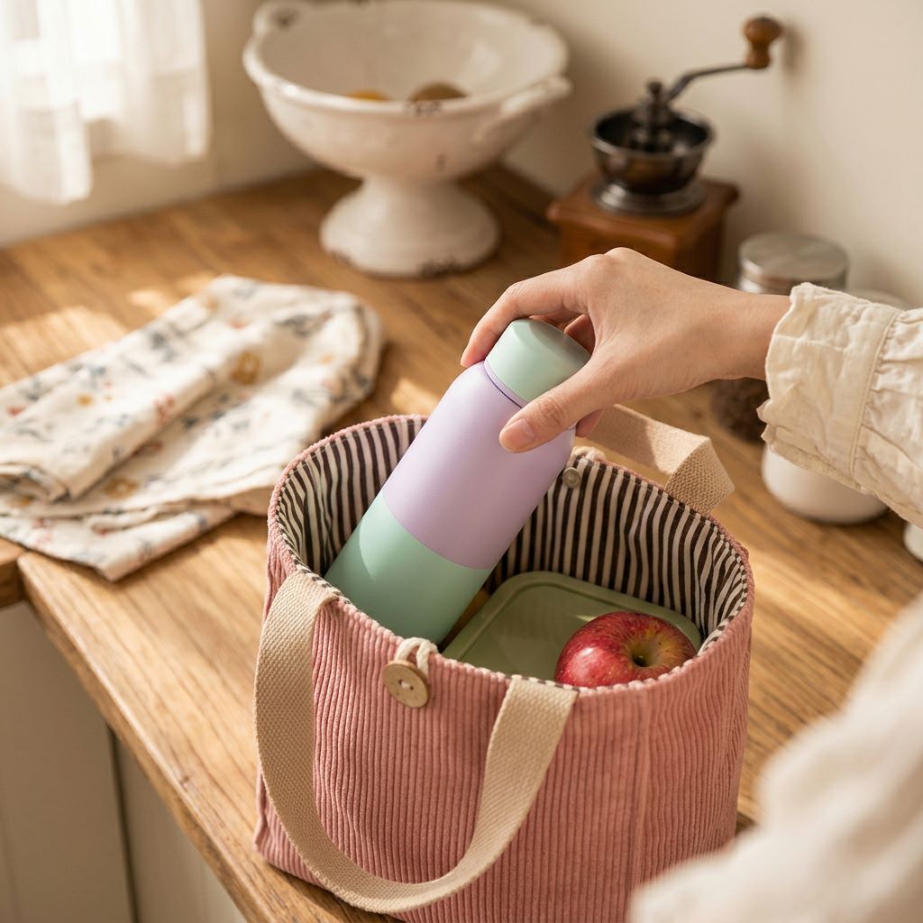 Corduroy Lunch Tote bag