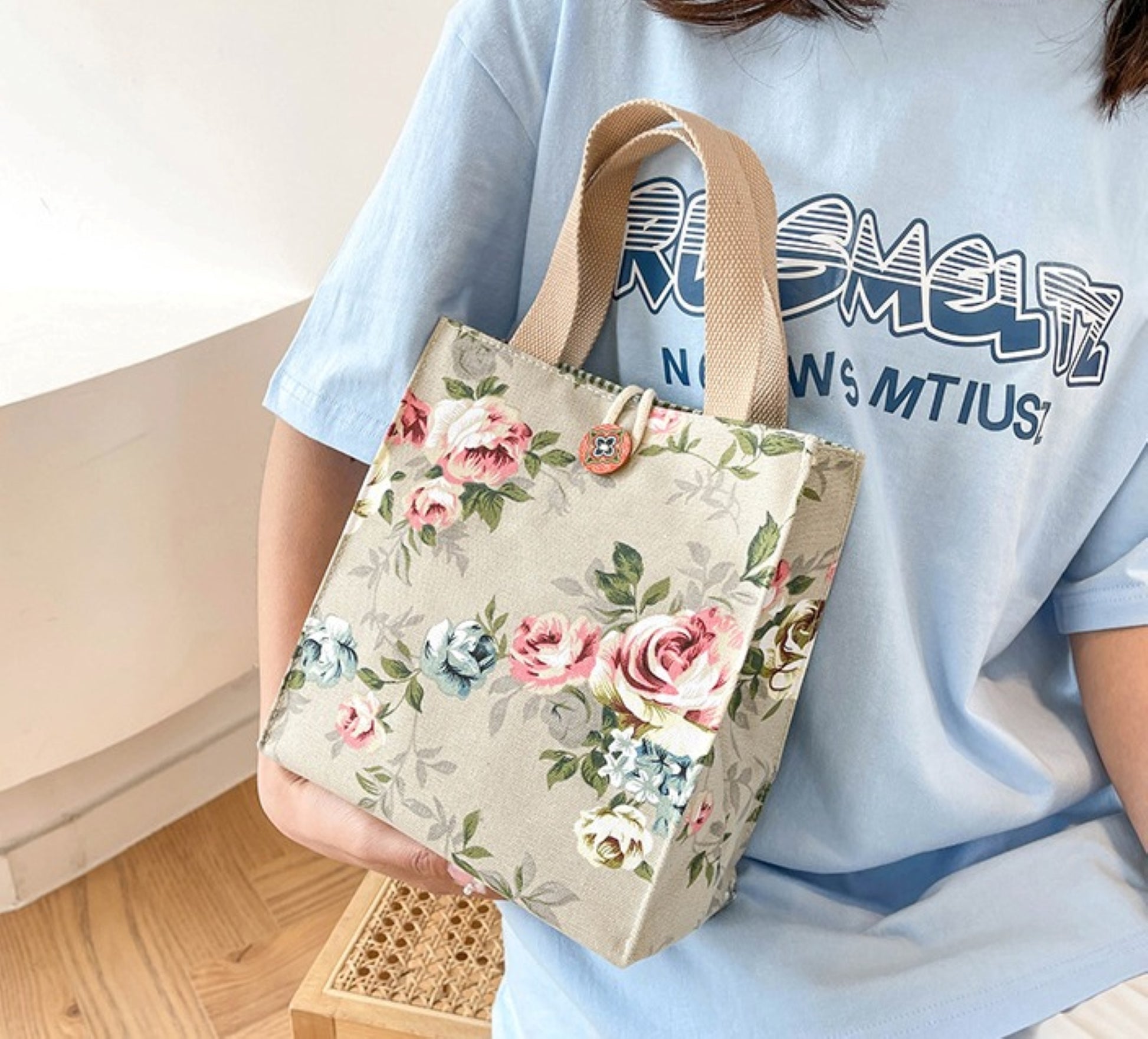 Canvas Lunch Tote bag - ZoocomingTree