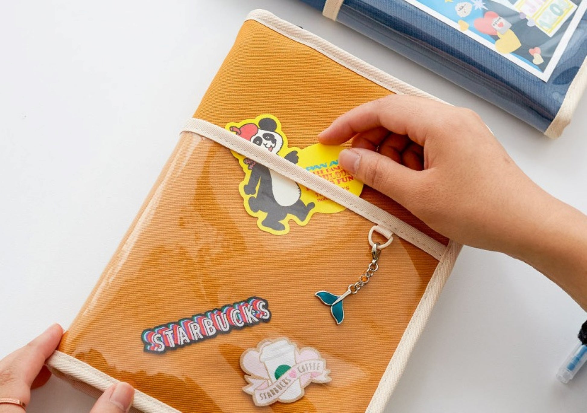 Canvas Clear A5   6 Ring Cotton Binder - ZoocomingTree
