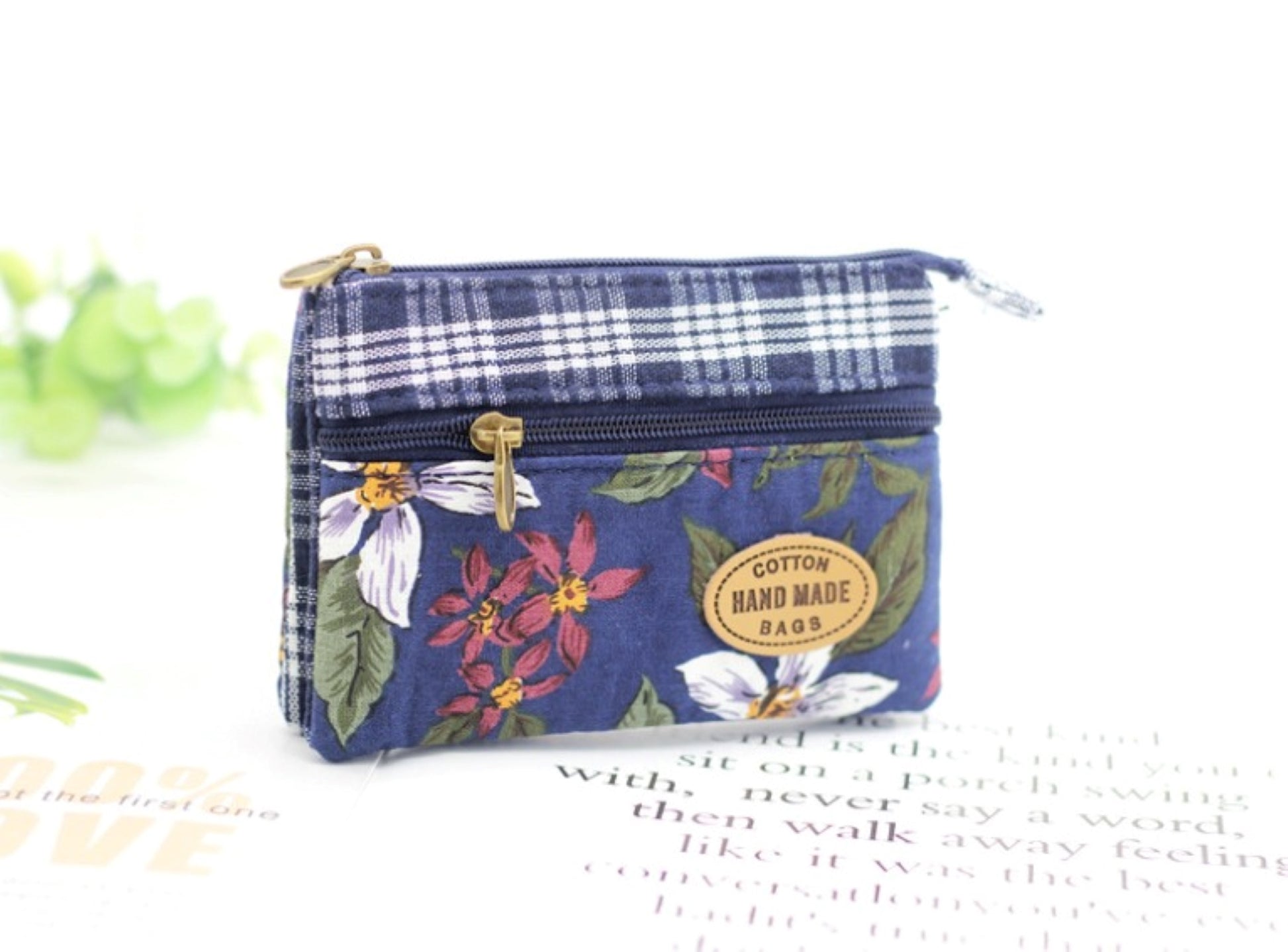 Flower Printed Cotton Coin Purse - ZoocomingTree
