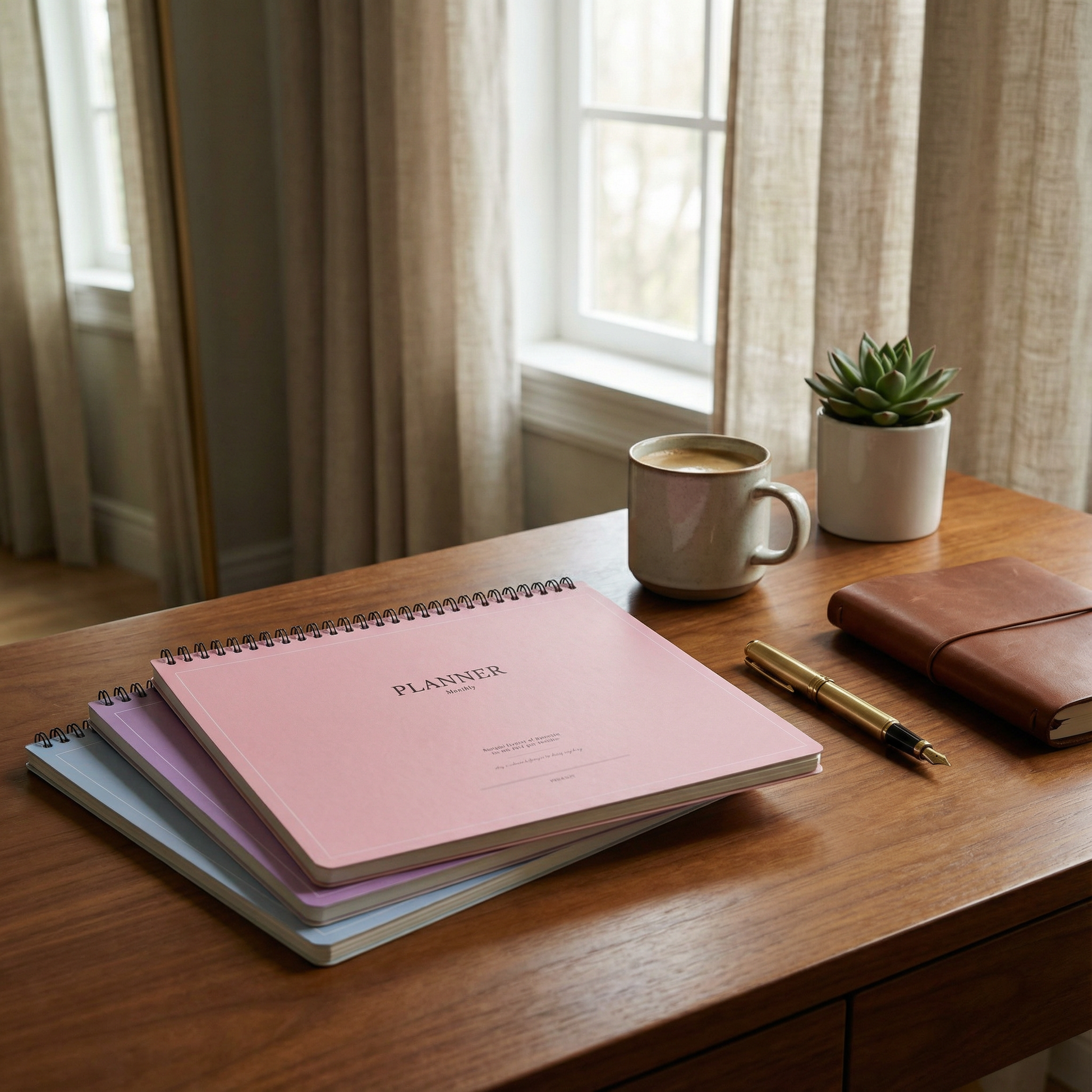 Minimalist Undated Desk Calendar - ZoocomingTree