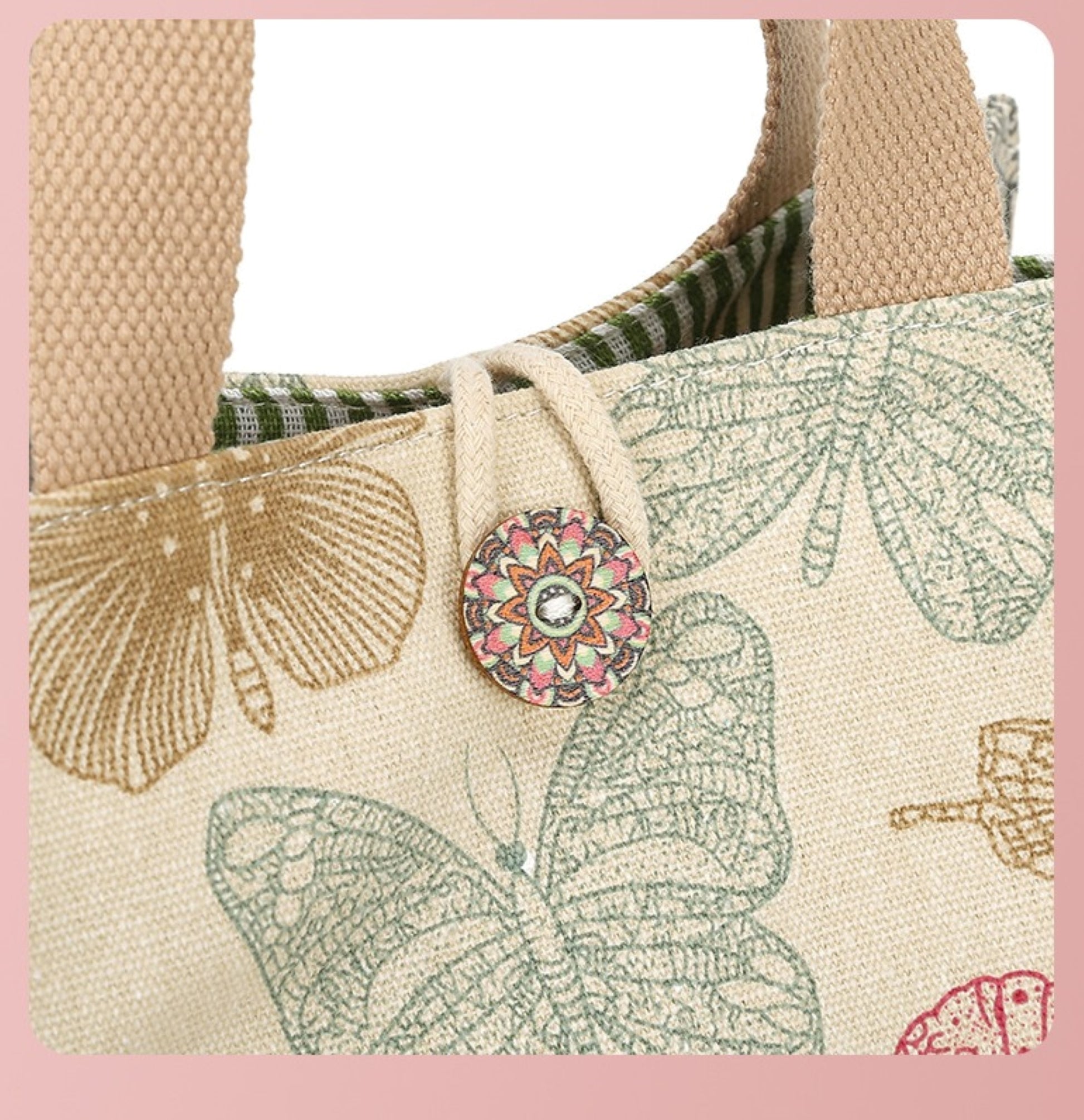 Canvas Lunch Tote bag - ZoocomingTree
