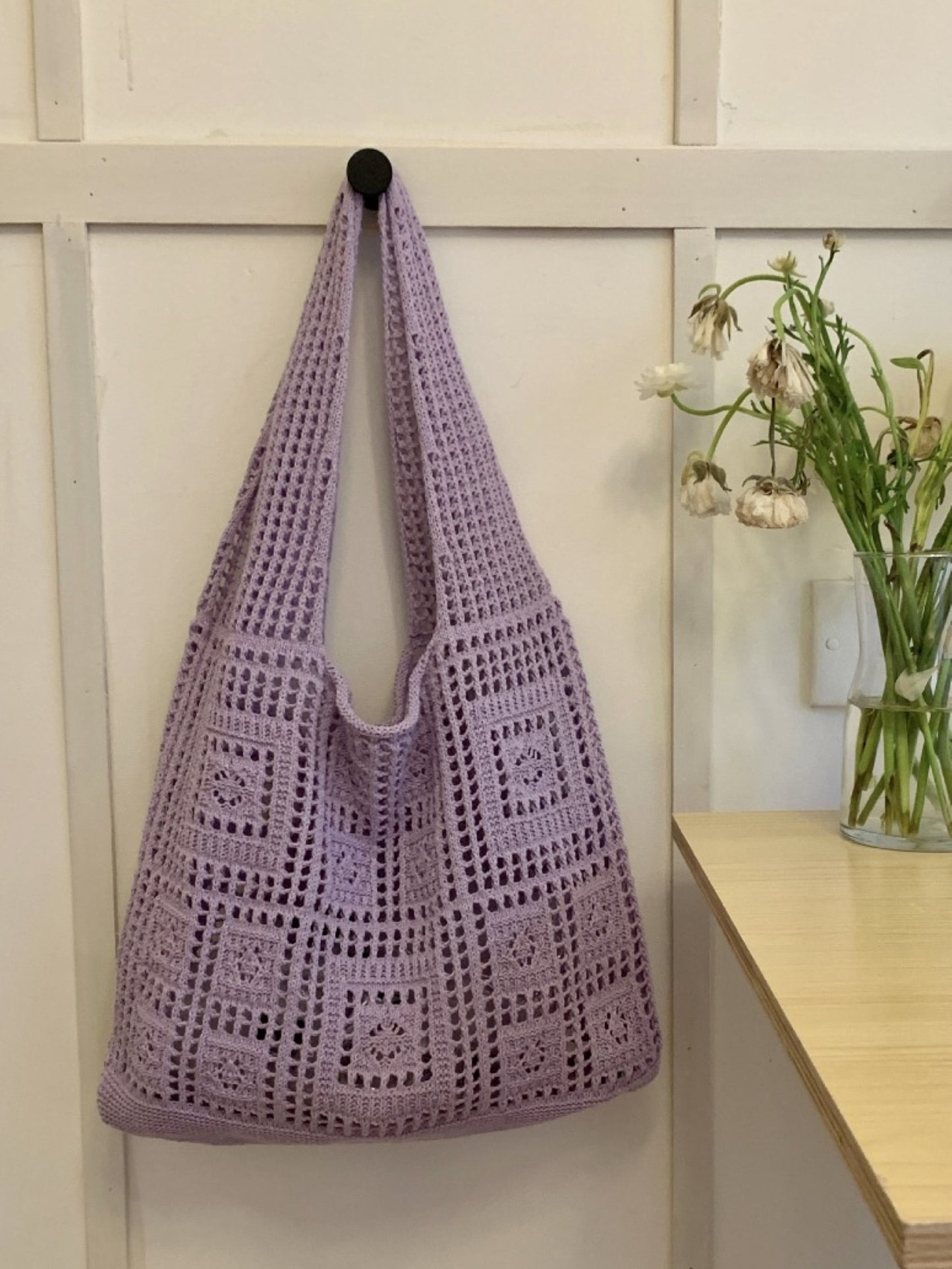 Comfy Woven Crochet Shoulder Bag - ZoocomingTree