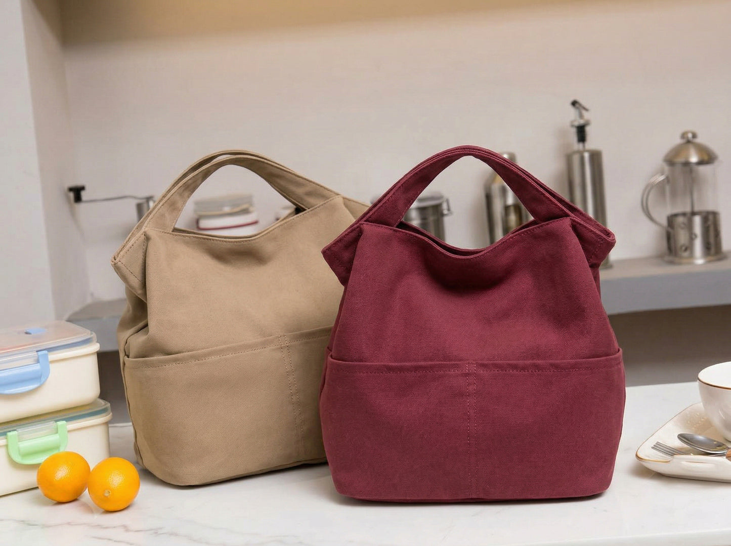 Durable Insulated Color Lunch Bag