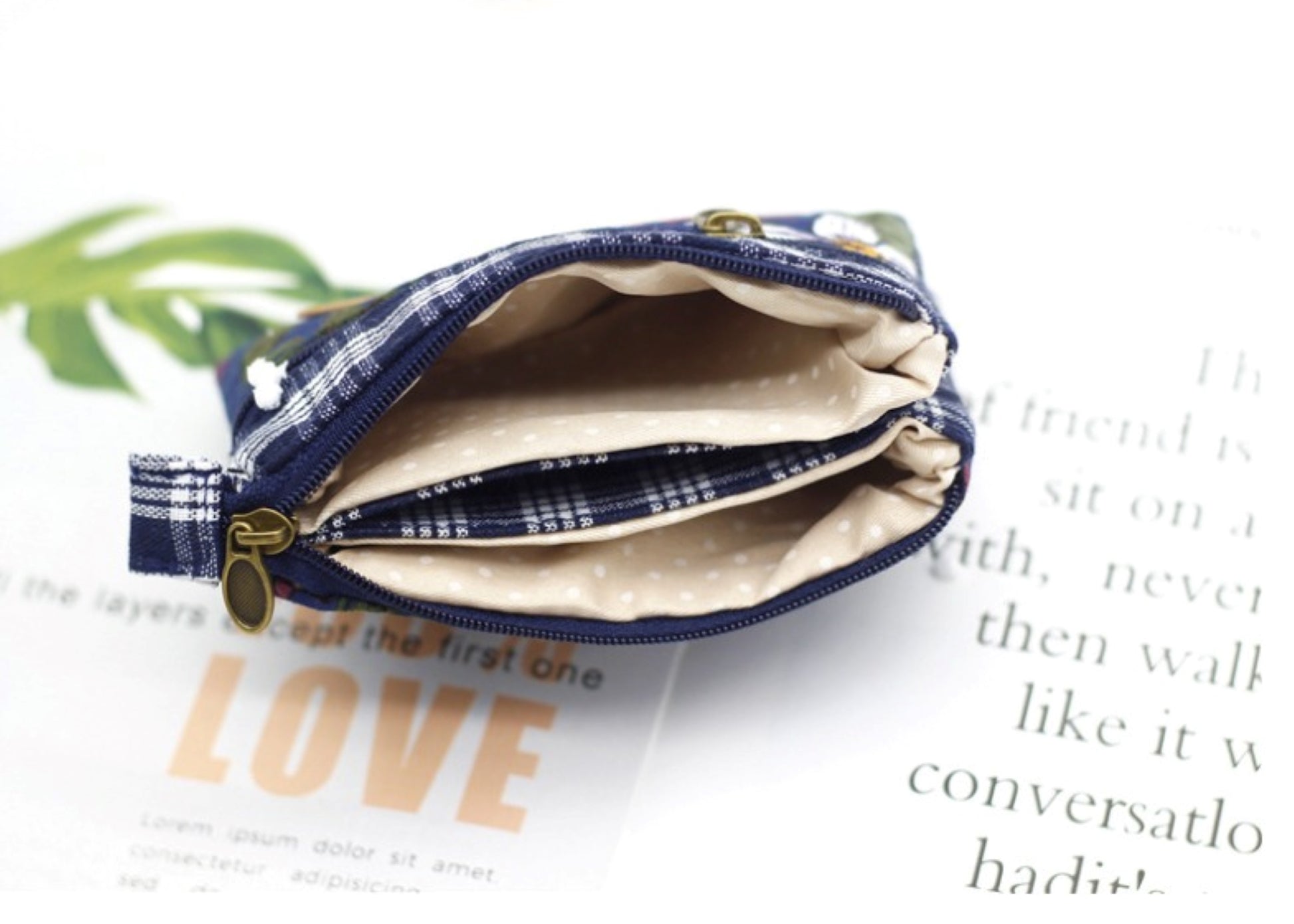 Flower Printed Cotton Coin Purse - ZoocomingTree