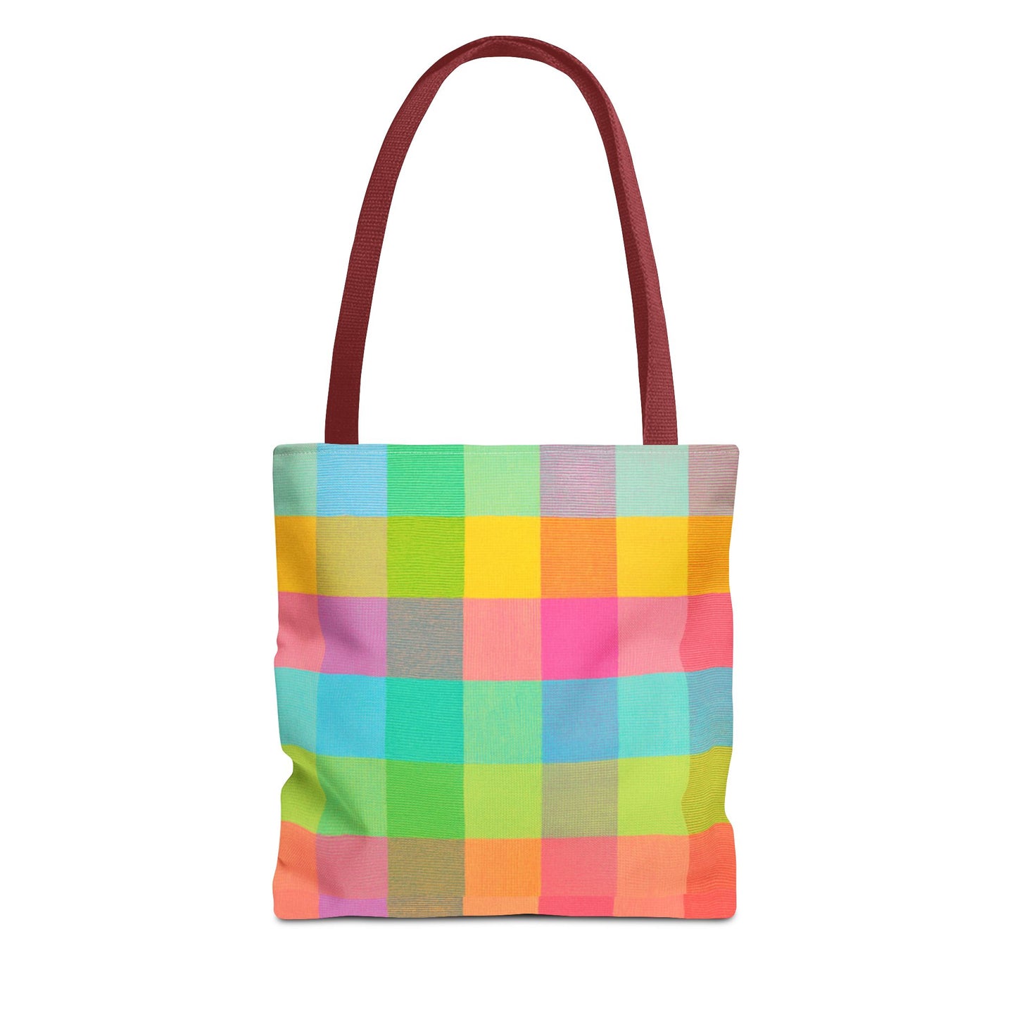 Tutti Frutti Plaid Pattern Tote Bag – AOP - ZoocomingTree