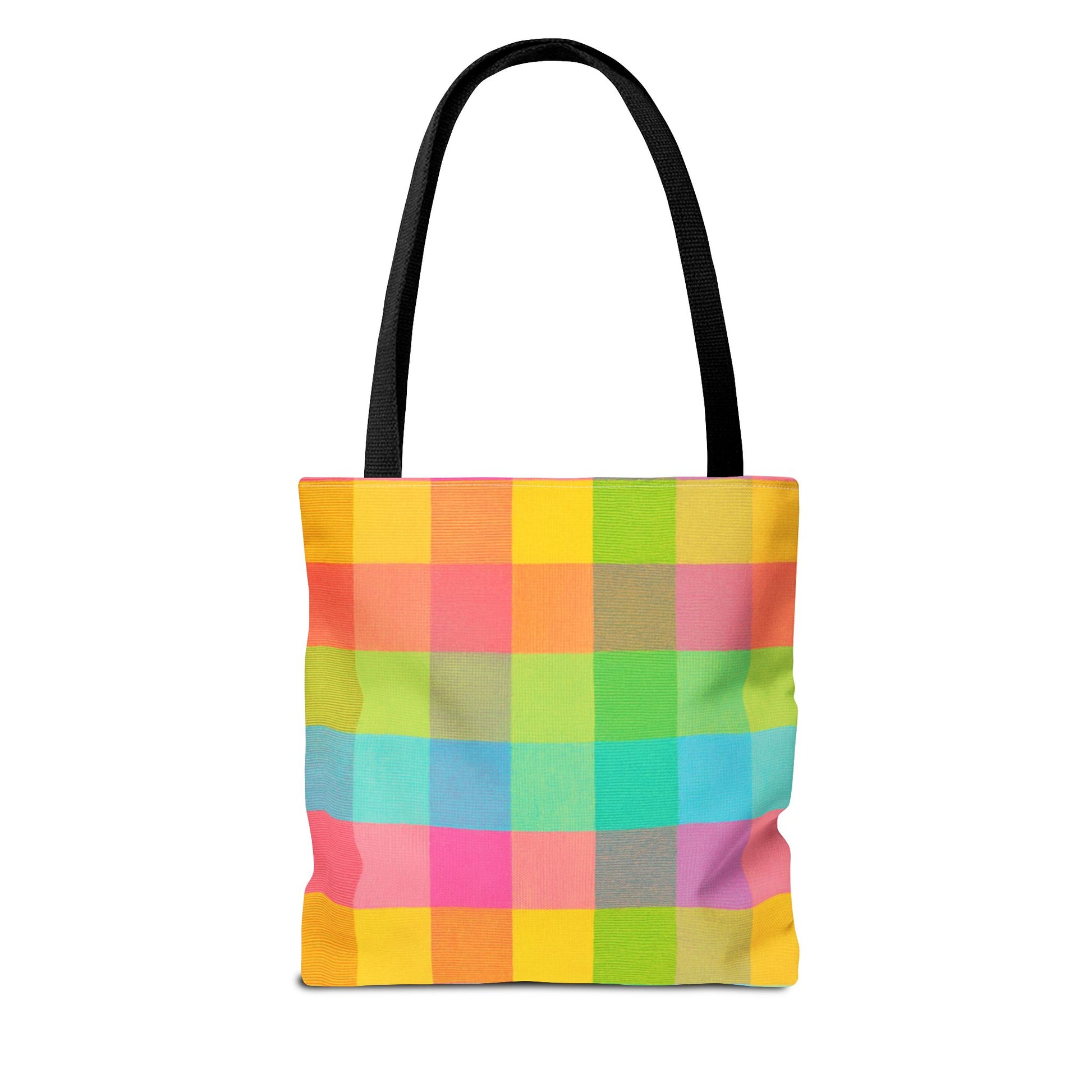 Tutti Frutti Plaid Pattern Tote Bag – AOP - ZoocomingTree