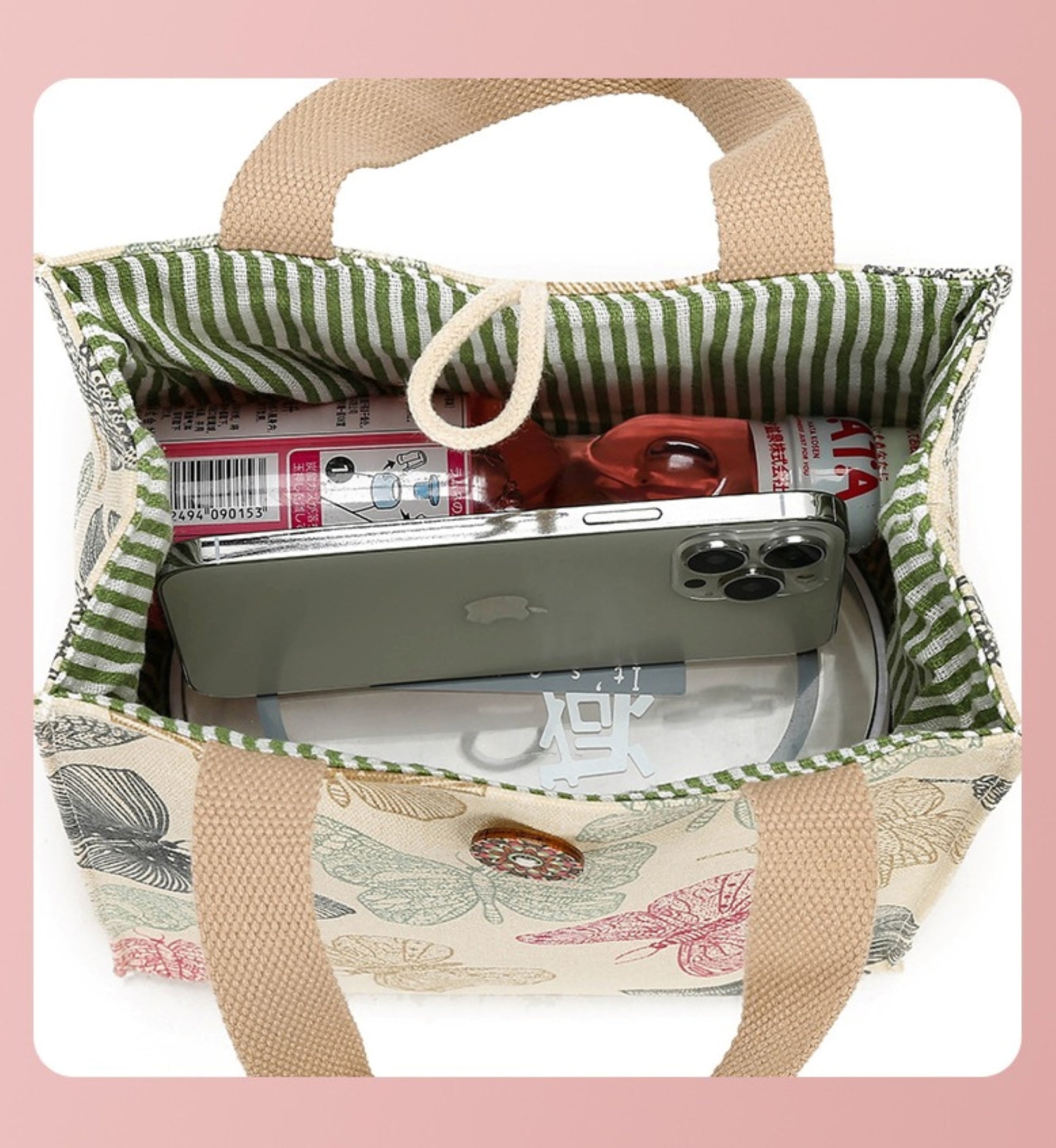 Canvas Lunch Tote bag - ZoocomingTree