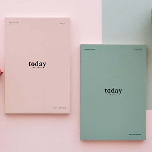 Today Undated Weekly Monthly Planner Book - ZoocomingTree