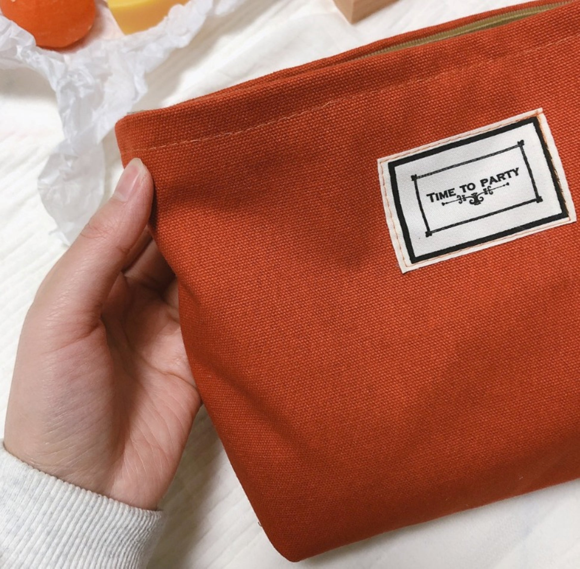 Cotton Makeup Zipper Pouch - ZoocomingTree