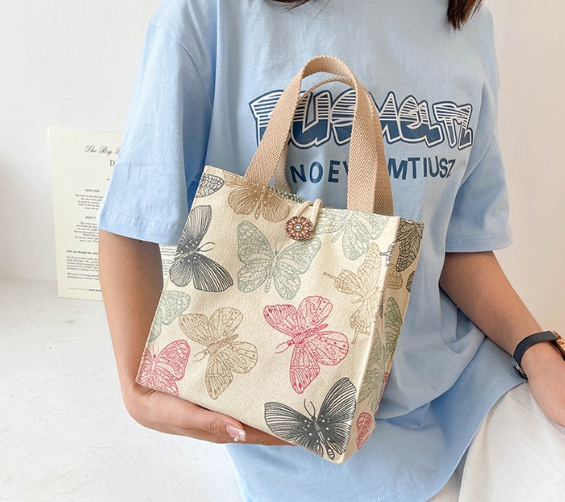Canvas Lunch Tote bag - ZoocomingTree