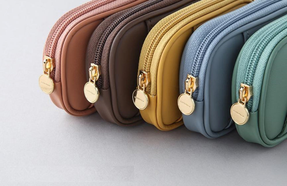 Compact PU Color Pouch | Mini Coin & Earbuds Travel Case – ZoocomingTree