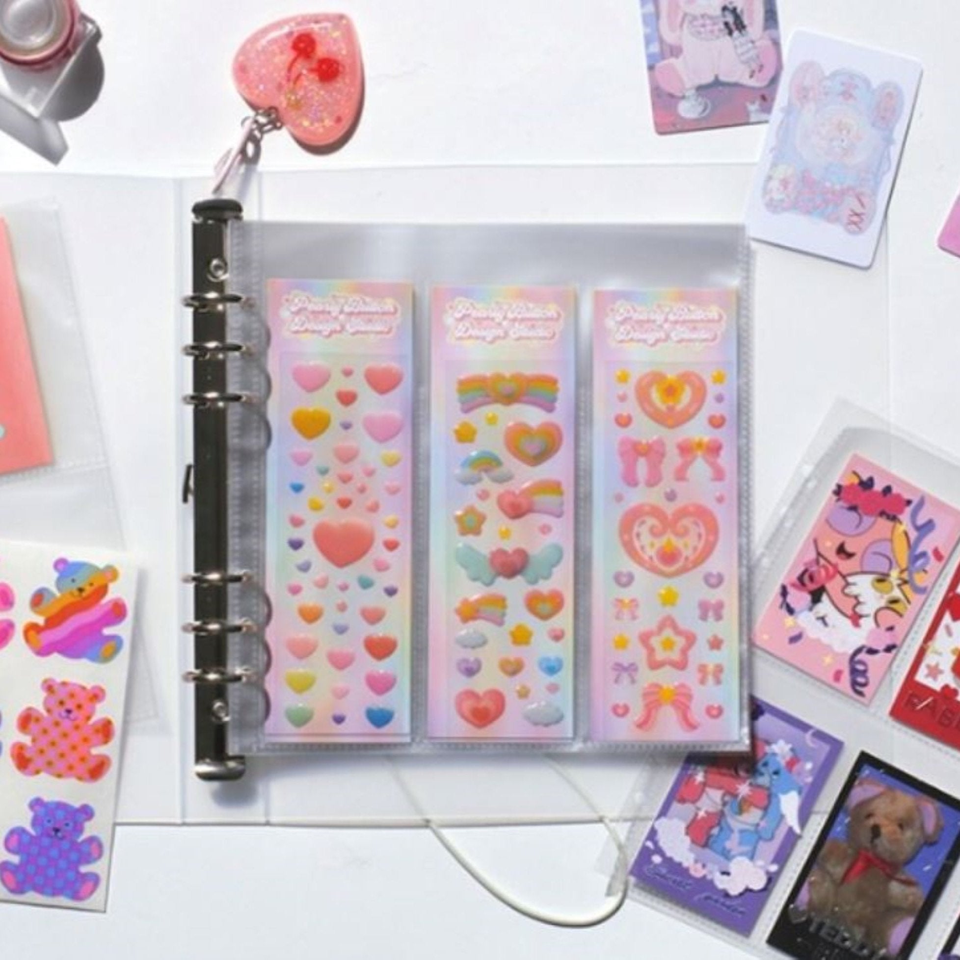 A5 Wide Sticker Refill Inserts | 10 Sheets for 6-Ring Deco Binder ...