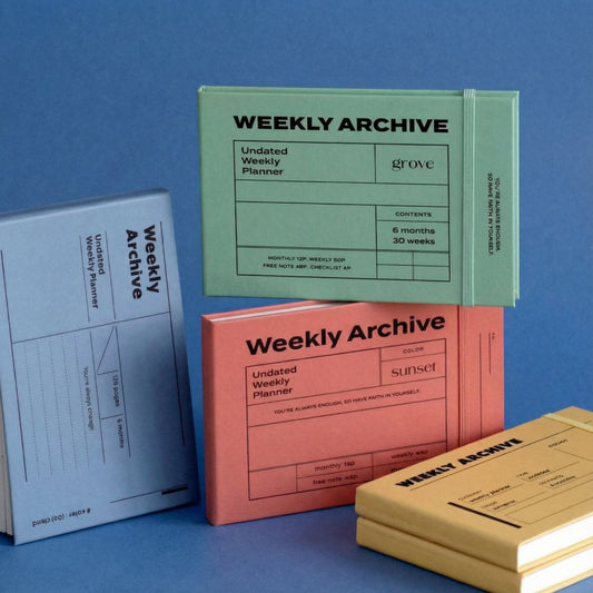 Weekly Hardcover Archive Planner