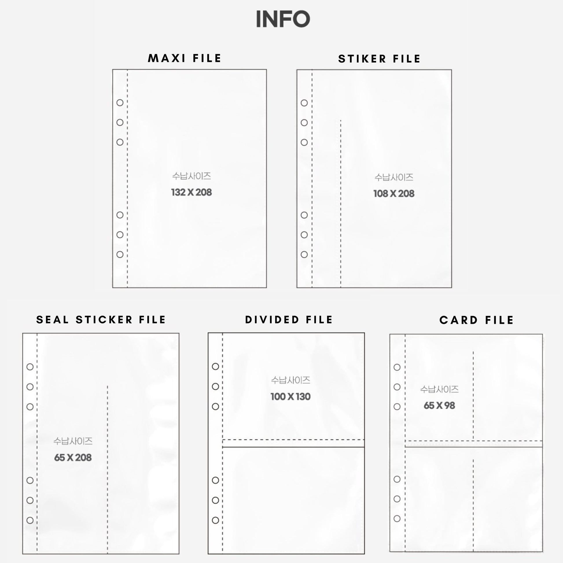 Durable A5 Sticker Refill Inserts - ZoocomingTree