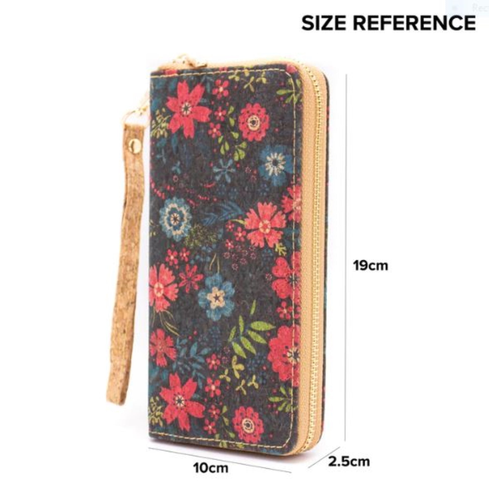 Wild Blossoms Pattern Cork Wallet - ZoocomingTree