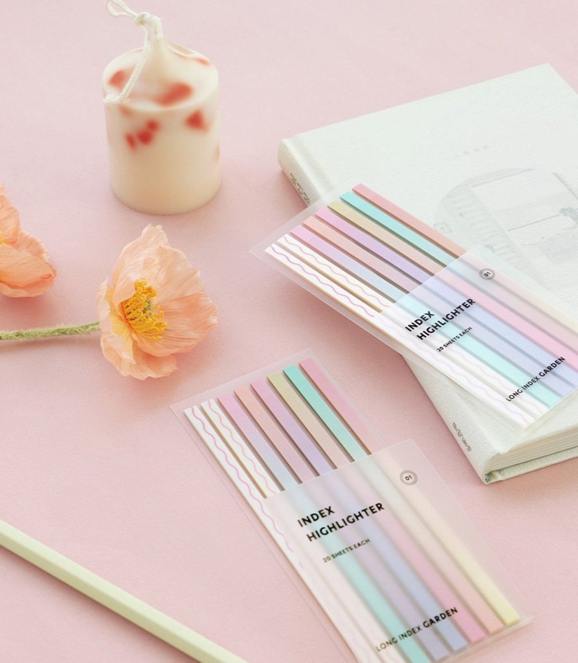 Index Long Highlighter Color Sticky Note - ZoocomingTree