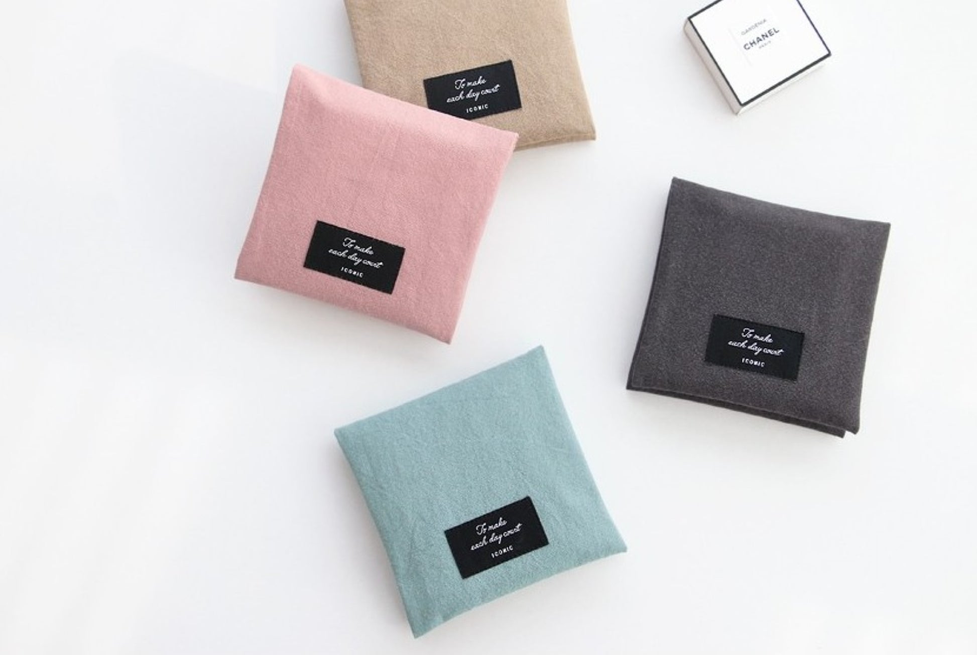 Pastel Color Cotton Sanitary Slim Pouch - ZoocomingTree