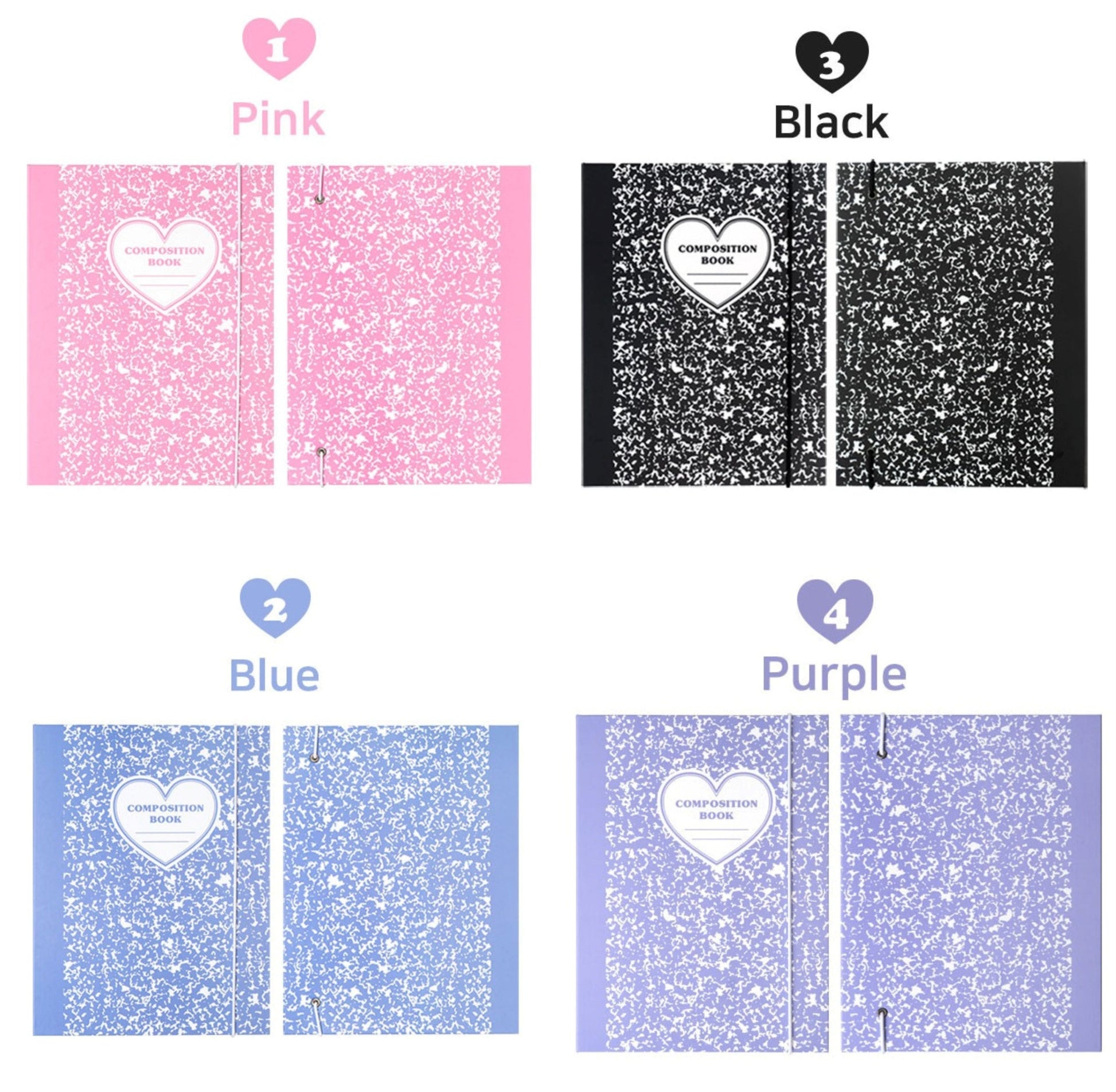 A5 25R Composition Hard Cover Binder - ZoocomingTree