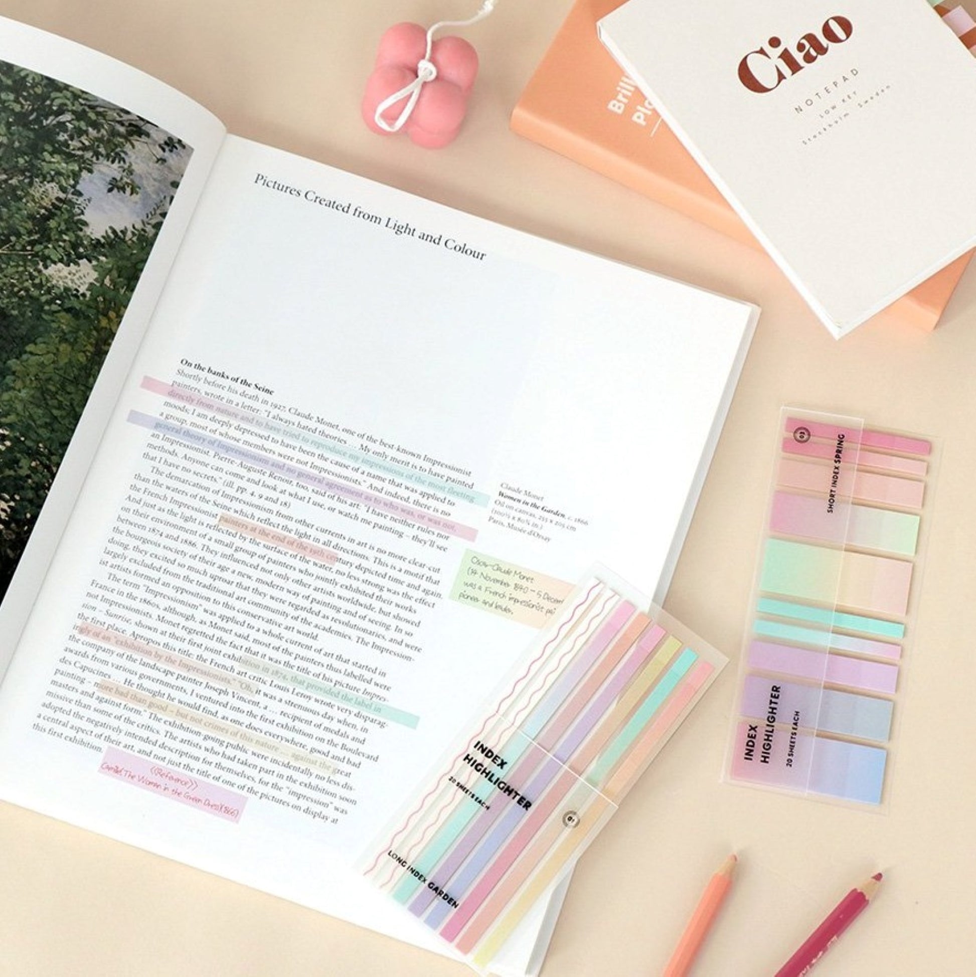 Index Long Highlighter Color Sticky Note - ZoocomingTree