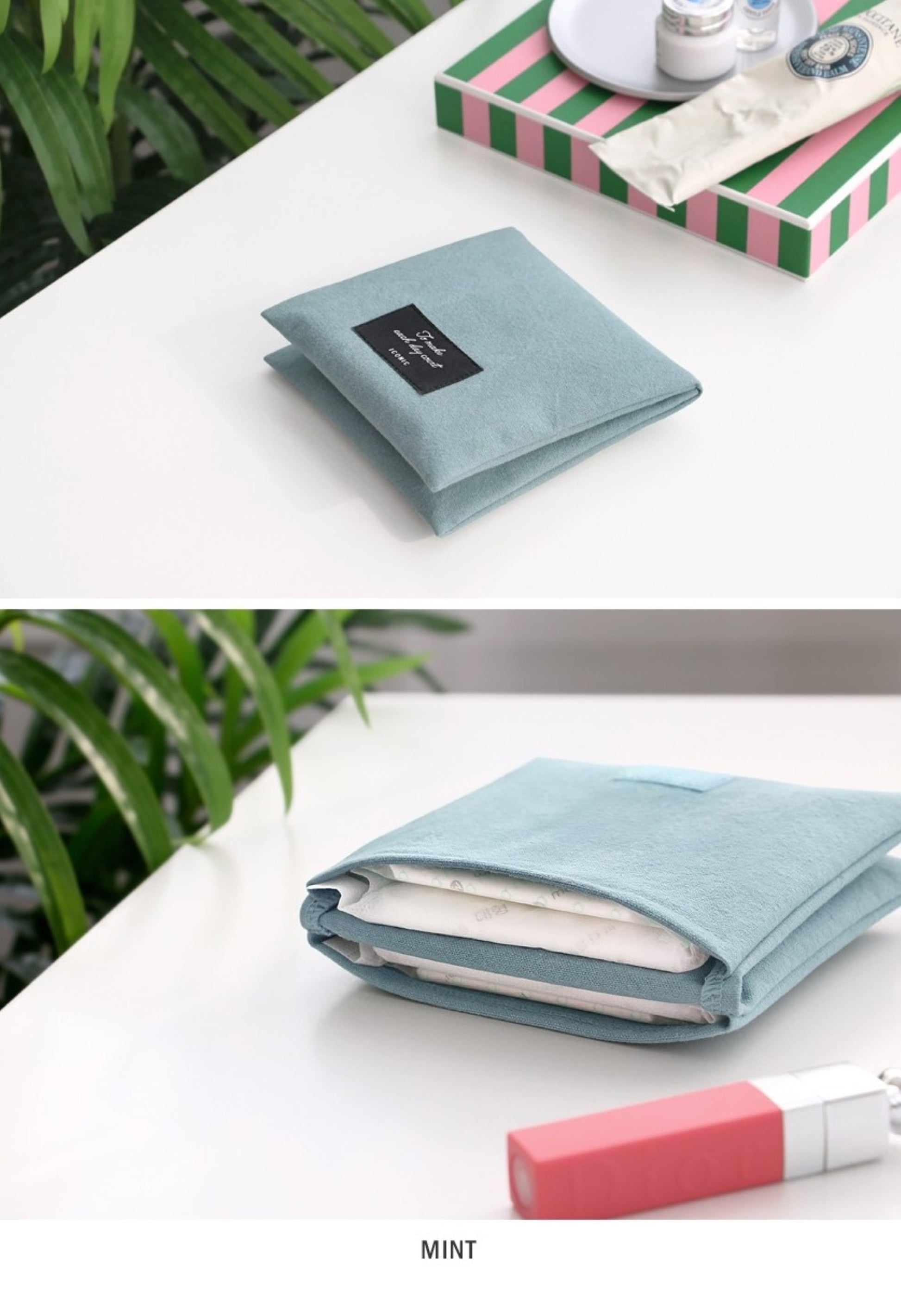 Pastel Color Cotton Sanitary Slim Pouch - ZoocomingTree
