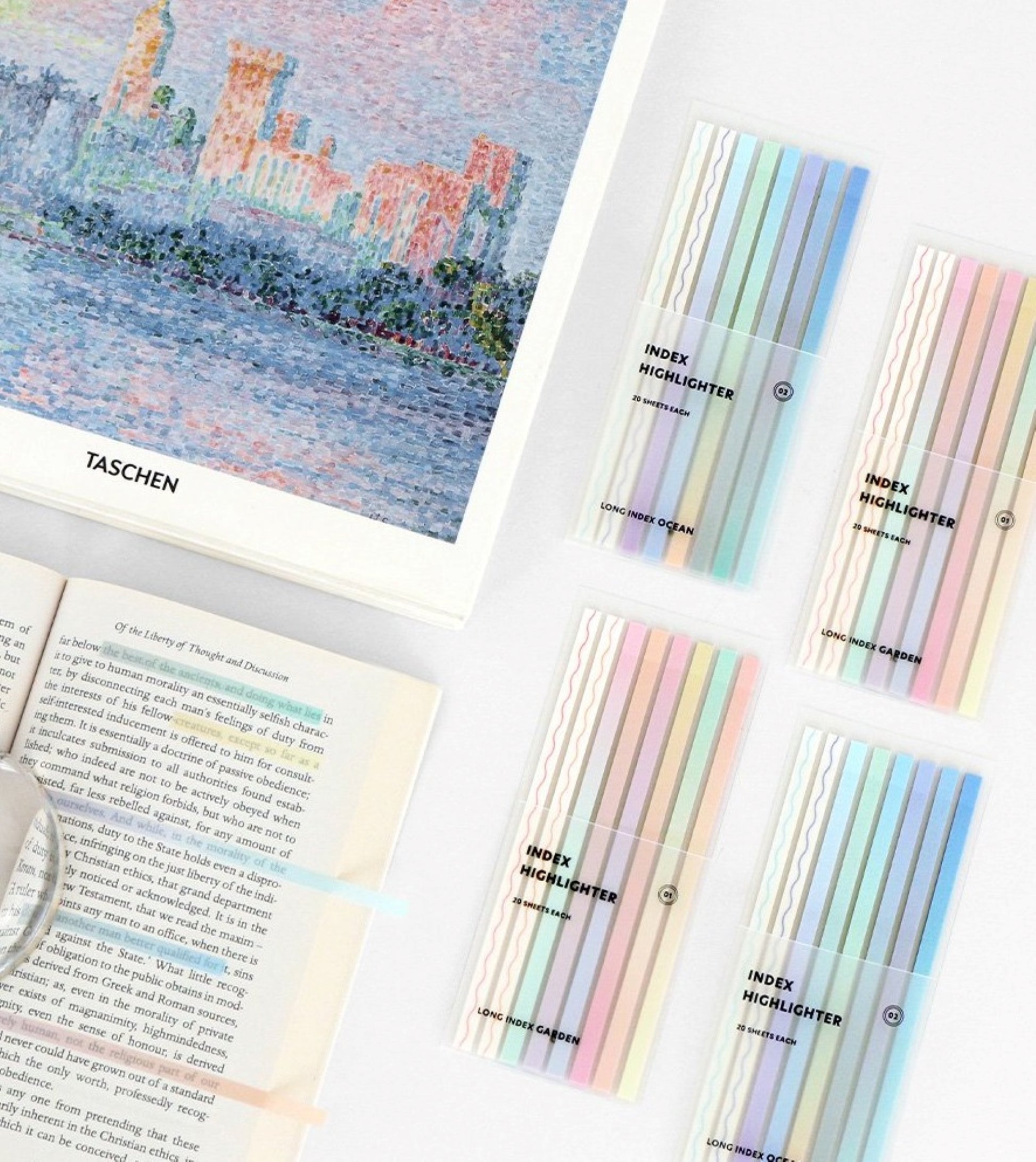 Index Long Highlighter Color Sticky Note - ZoocomingTree