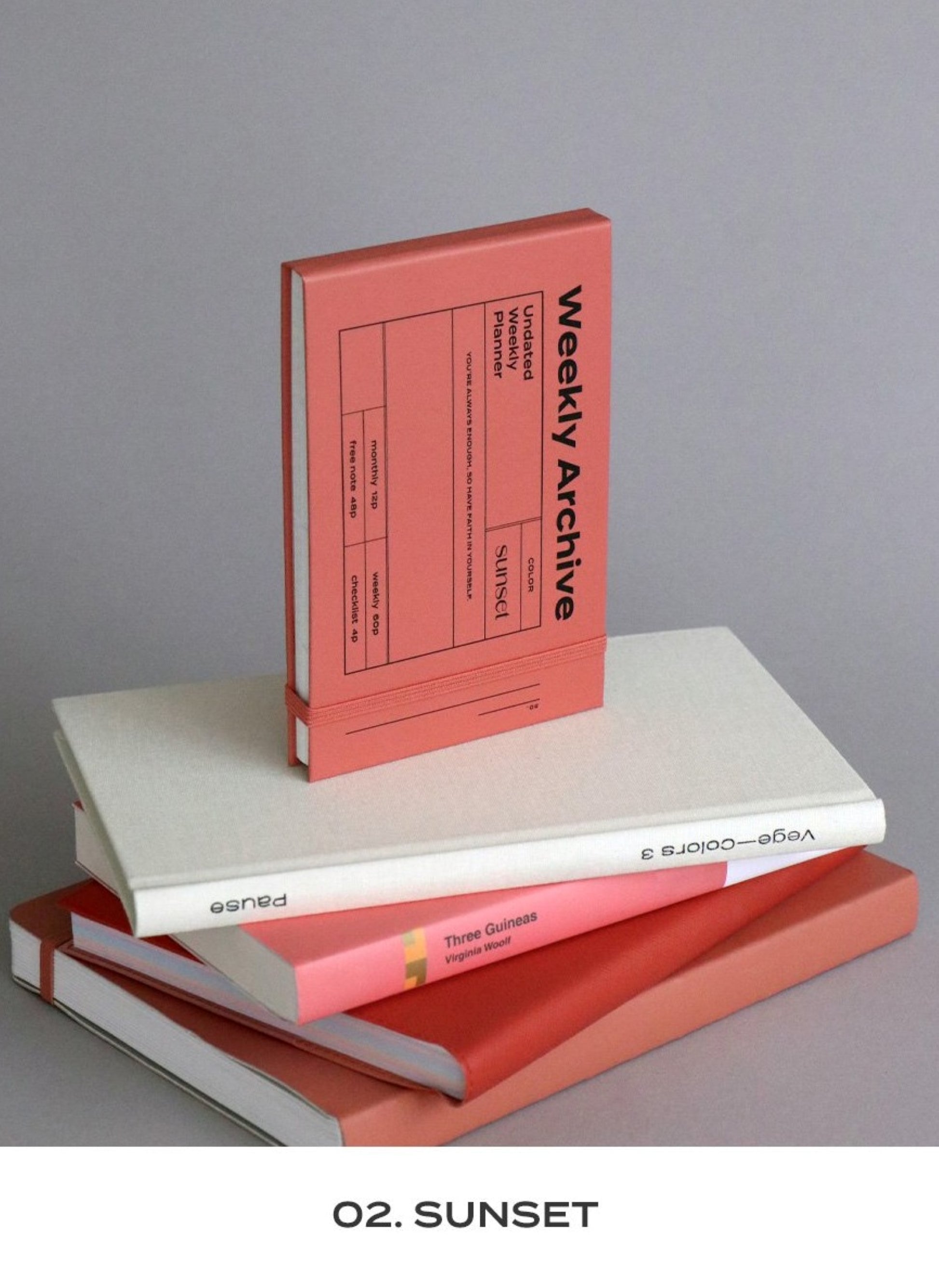 Hardcover 6 Months Undated Hardcover Weekly Planner - ZoocomingTree