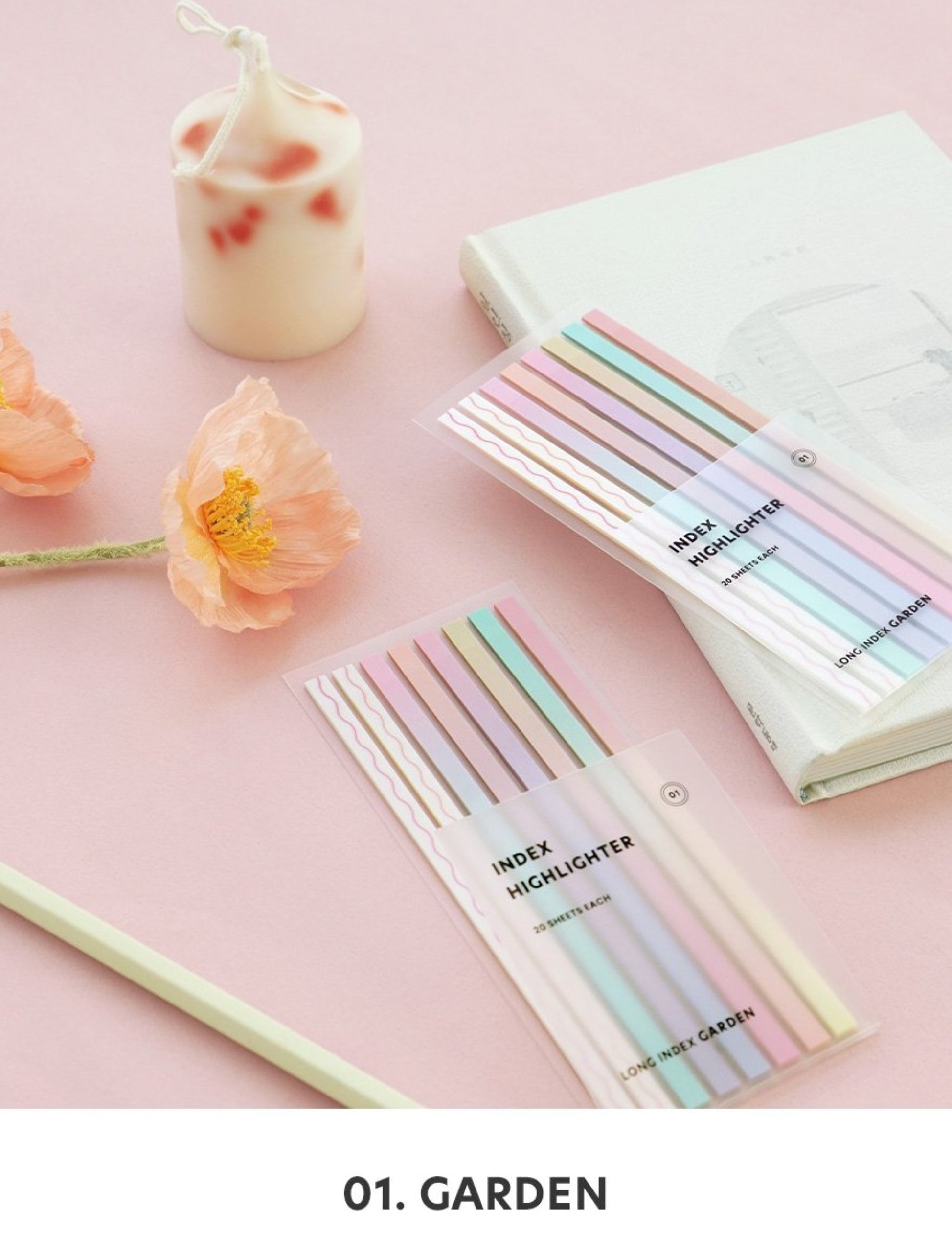 Index Long Highlighter Color Sticky Note - ZoocomingTree