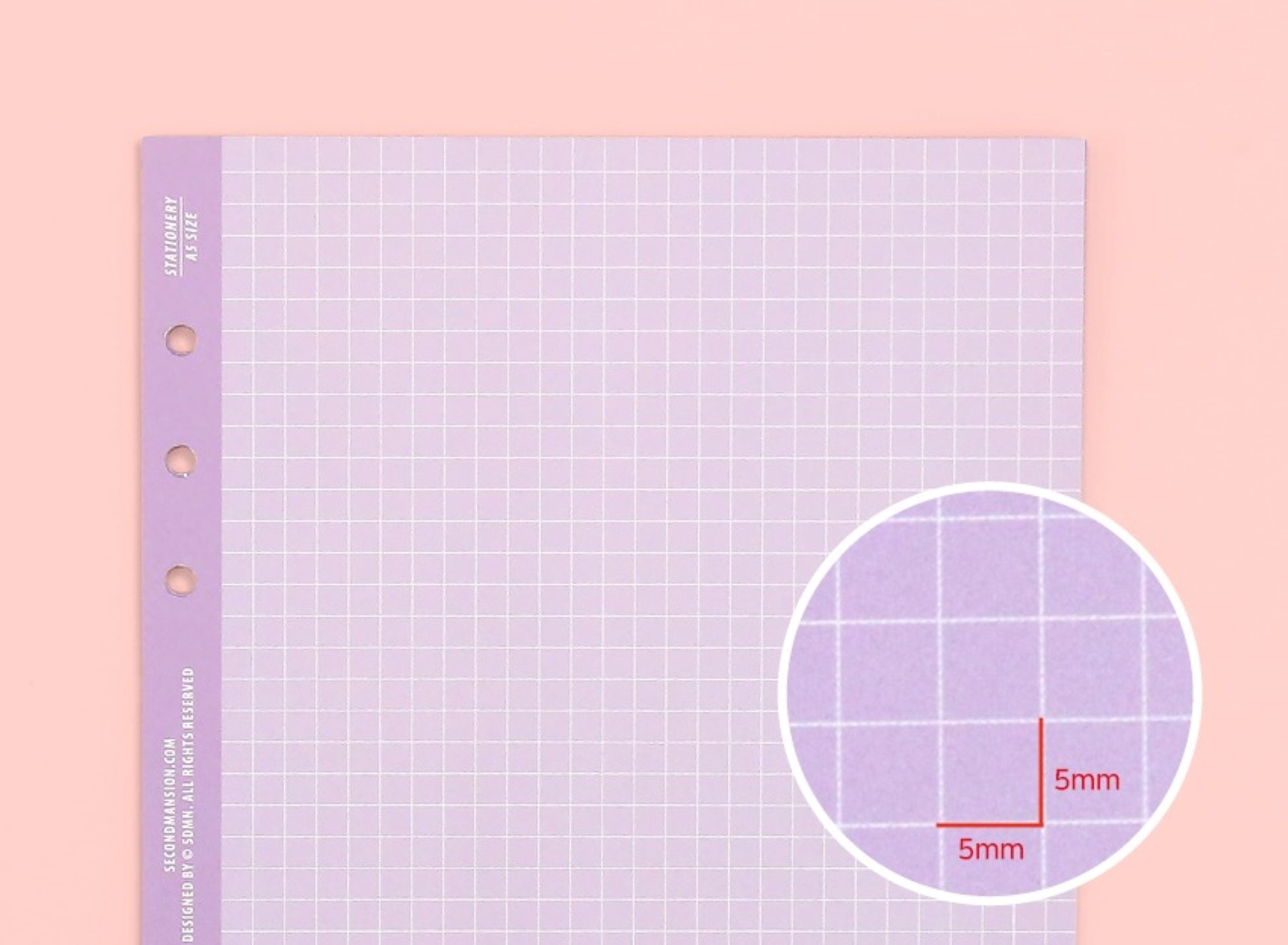 A5 Pastel Grid Refill Binder Inserts - ZoocomingTree