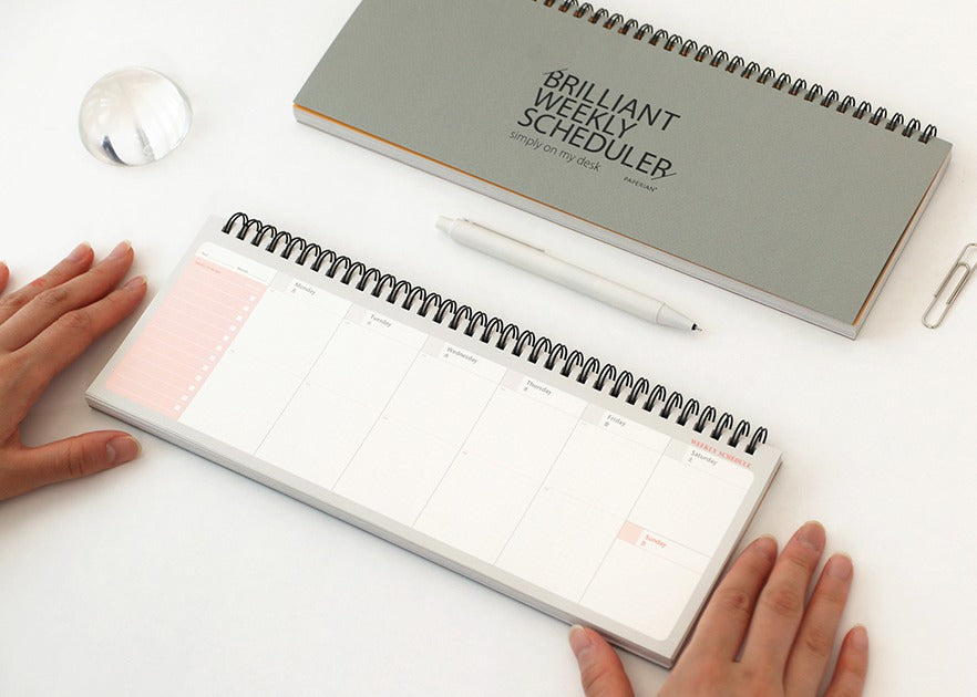 Brilliant weekly Standing Planner Scheduler - ZoocomingTree