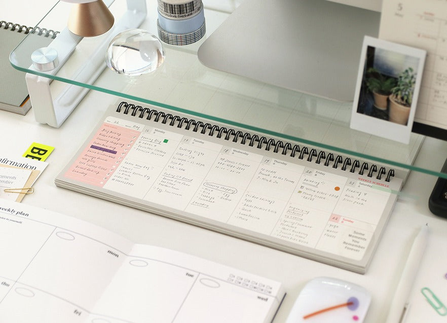 Brilliant weekly Standing Planner Scheduler - ZoocomingTree