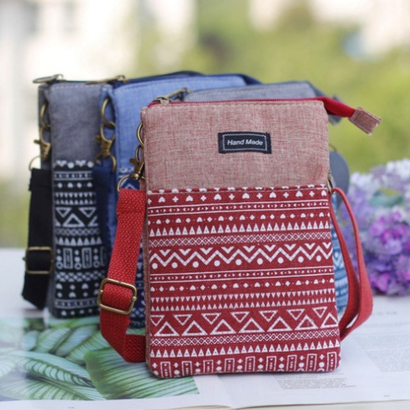 Cotton crossbody purse hotsell