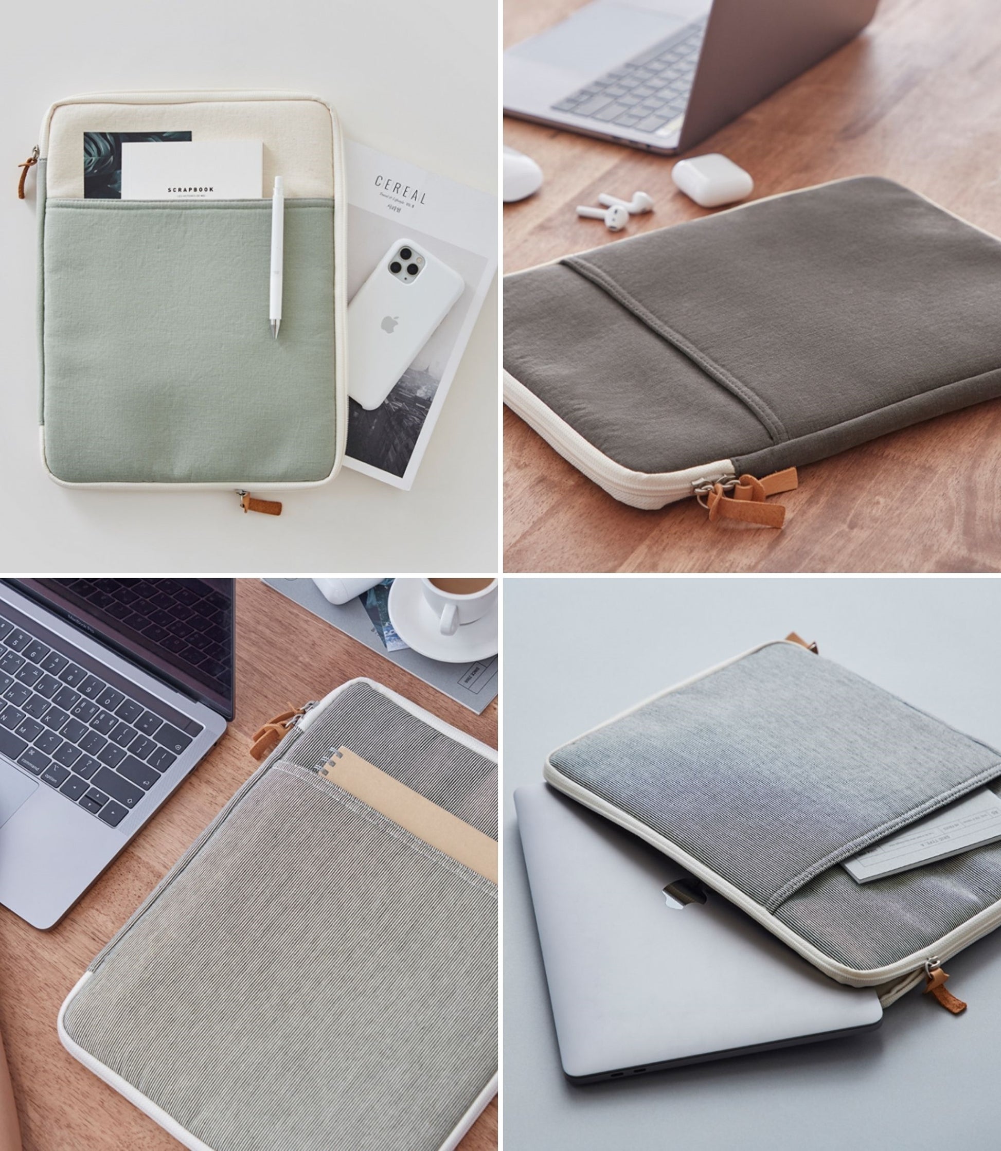 Natural Canvas Laptop 13" Sleeve - ZoocomingTree