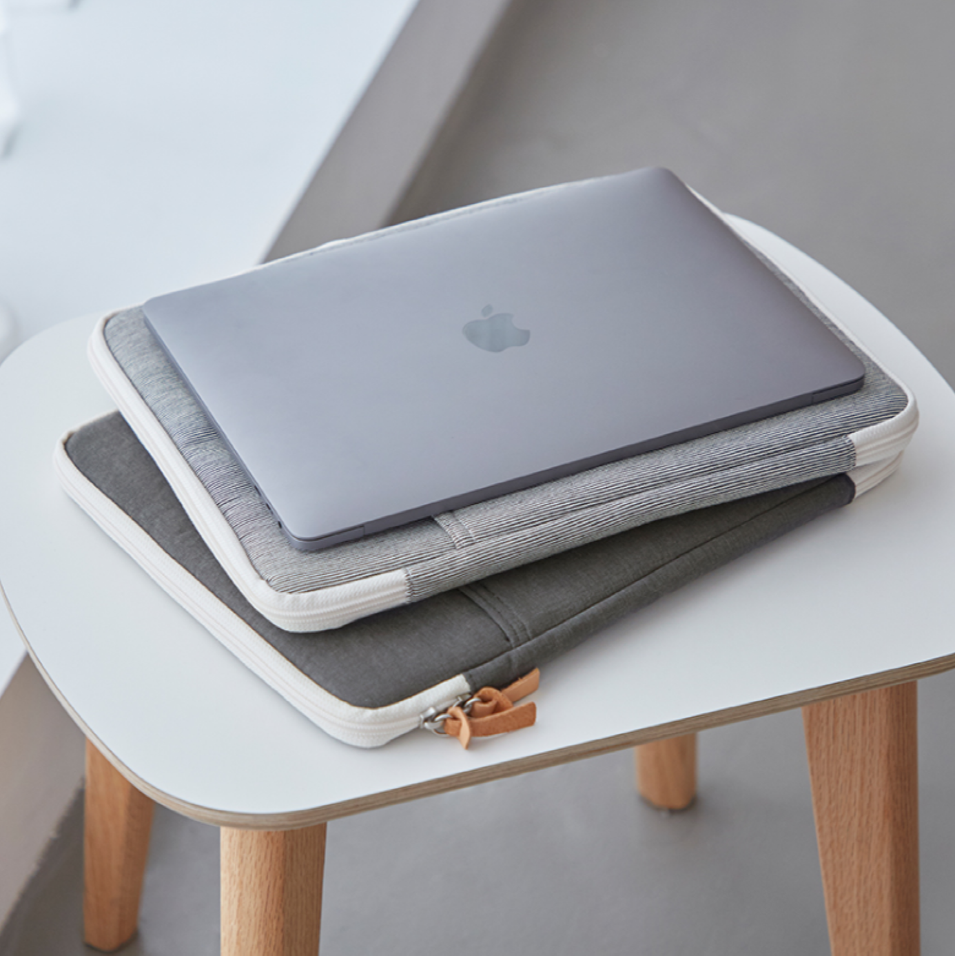Natural Canvas Laptop 13" Sleeve - ZoocomingTree